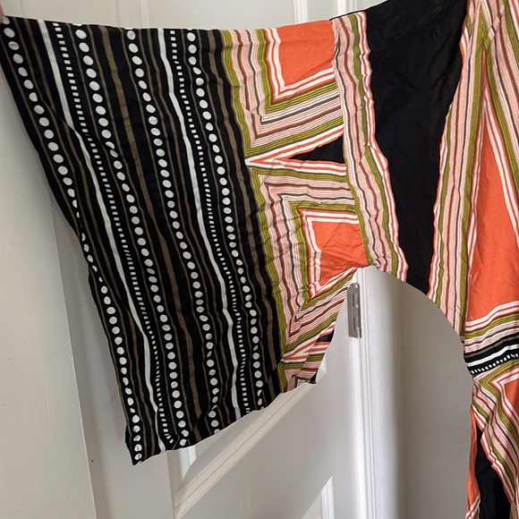 Shein Women Cut Out Back Plunging Kimono Dress dress multicolor 3XL - Picture 7 of 14